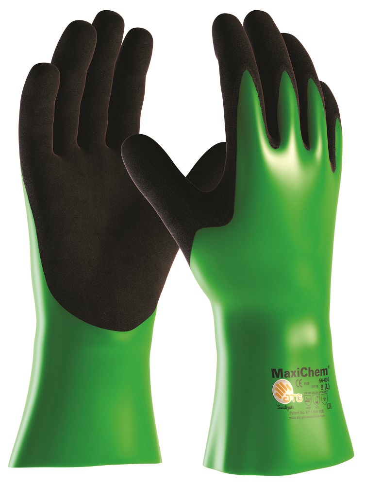 ATG® chemické rukavice MaxiChem® 56-630 07/S 09