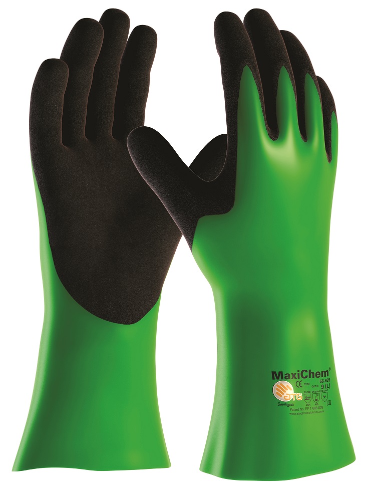 ATG® chemické rukavice MaxiChem® 56-635 07/S 09