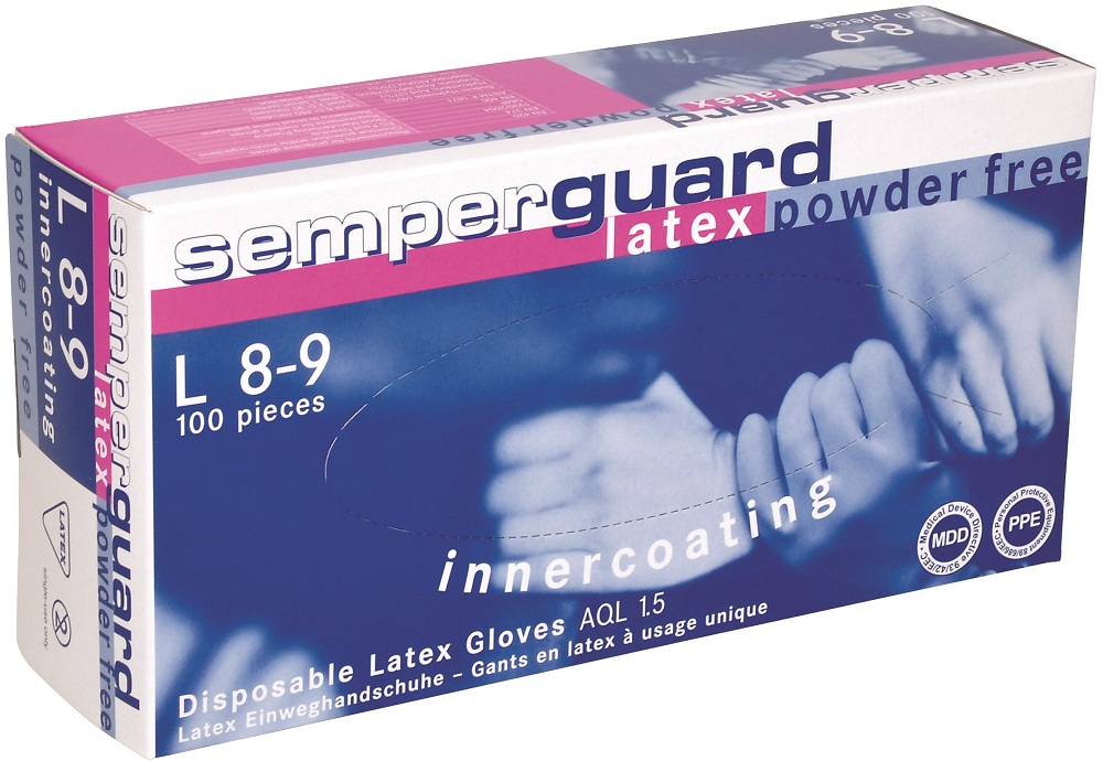 Jednorázové rukavice SEMPERGUARD® LATEX IC 06/XS - nepudrované DOPRODEJ 07