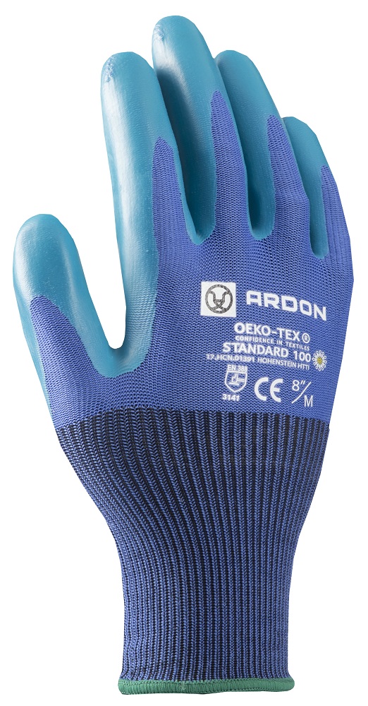 Máčené rukavice ARDON®GREEN TOUCH 07/S - s prodejní etiketou - fialové 09