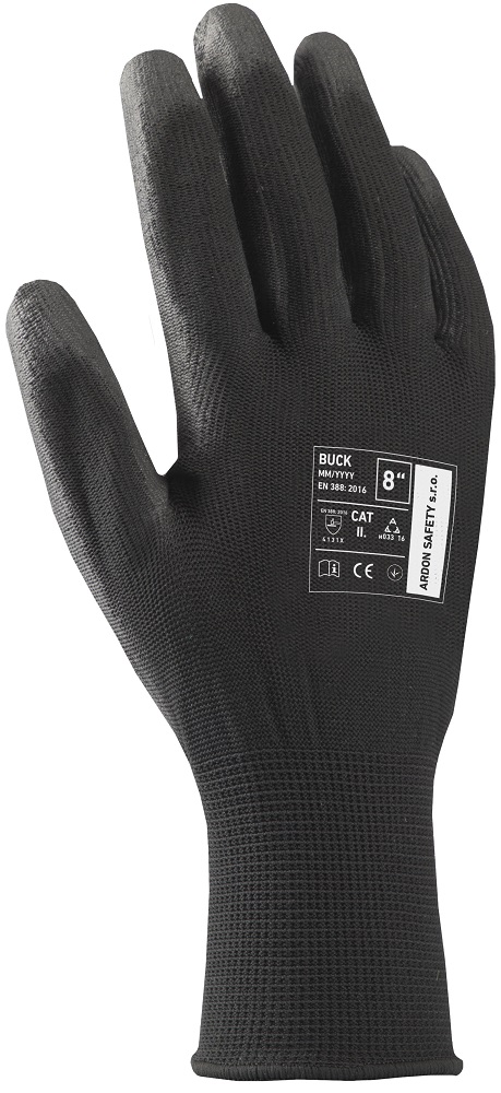 Máčené rukavice ARDONSAFETY/BUCK BLACK 09/L XS