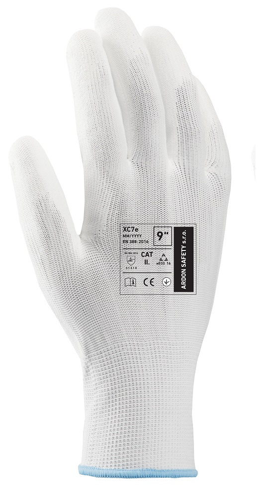 Máčené rukavice ARDONSAFETY/XC7e WHITE 06/XS 06