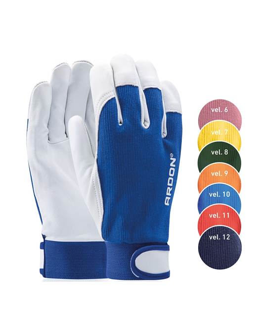 Kombinované rukavice ARDON®HOBBY 06/XS - s prodejní etiketou - růžové