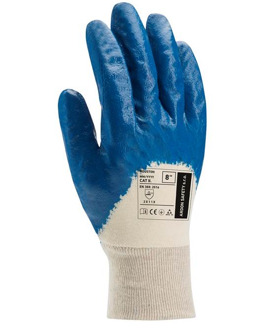 Máčené rukavice ARDONSAFETY/HOUSTON 07/S - modrá