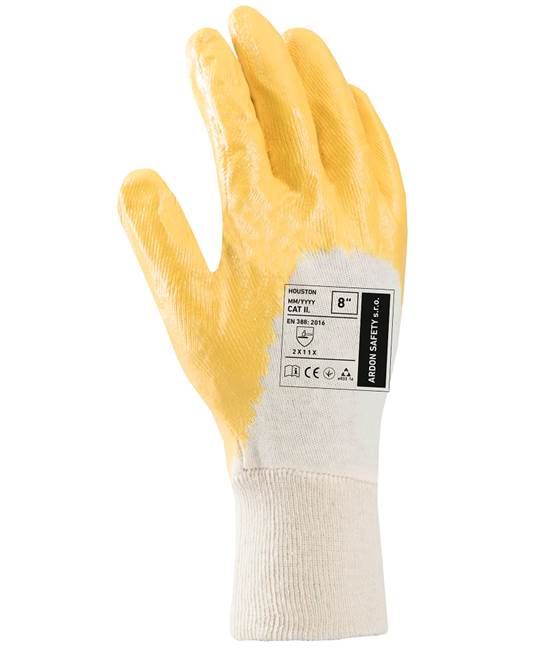 Máčené rukavice ARDONSAFETY/HOUSTON Y 08/M - žlutá