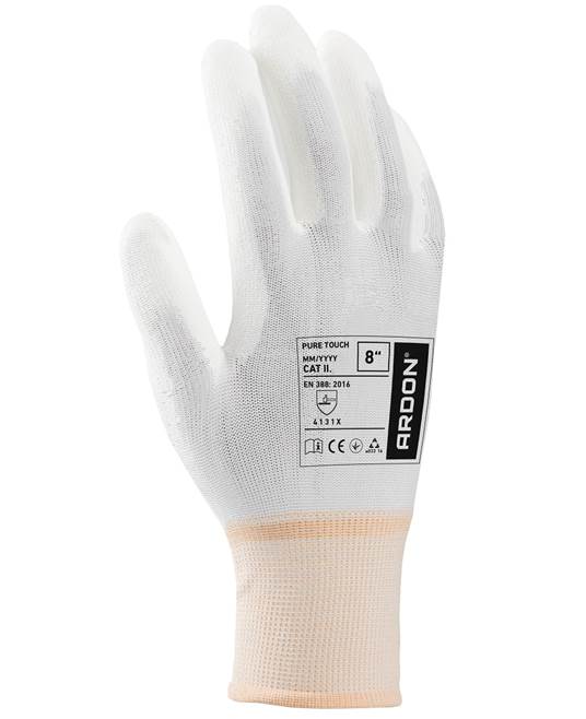 Máčené rukavice ARDON®PURE TOUCH WHITE 06/XS 10