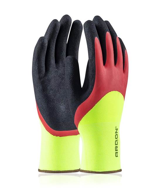 Máčené rukavice ARDON®PETRAX DOUBLE 07/S - s prodejní etiketou