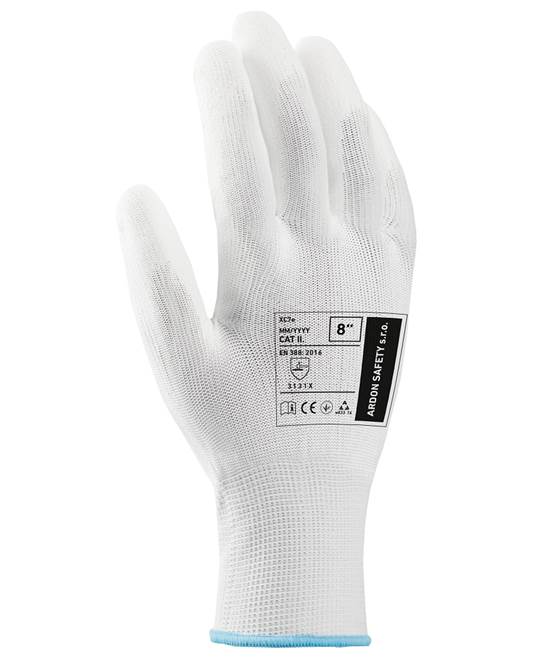 Máčené rukavice ARDONSAFETY/XC7e WHITE 06/XS