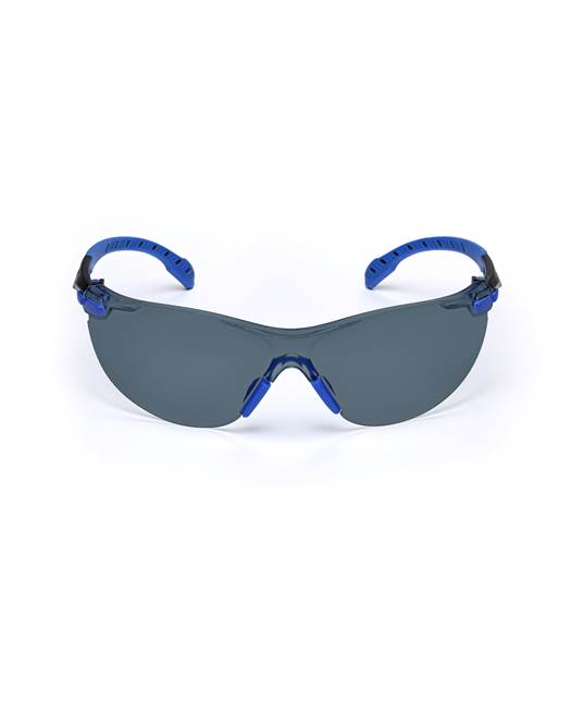 S1102SGAF-EU, Šedé polykarb. brýle Solus Scotchgard AF (modro-černé) 