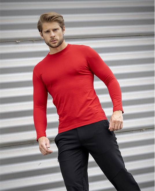 Tričko ARDON®CUBA s dlouhým rukávem červené