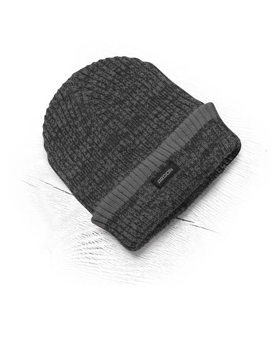 Zimní čepice pletená fleece ARDON®VISION Neo černo-šedá 