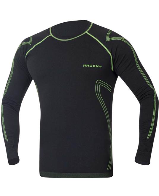 Funkční tričko s dlouhým rukávem ARDON®LYTANIX černo-zelená