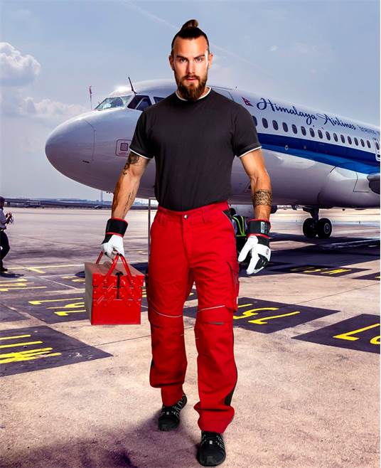 Kalhoty ARDON®URBAN+ jasně červená